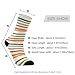 Orange Green Stripe Pattern Fashion soft crew socks running unisex-adult wicking mens black crew socks (2-Pair)