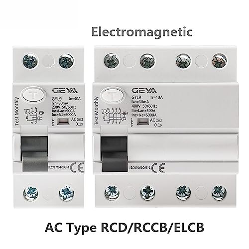 Disjoncteur différentiel GYL9 AC RCCB 2P 25A 100mA pour tableau électrique