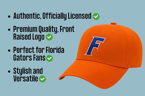 Gorra deportiva ajustable con logo de Florida Gators miniatura 7