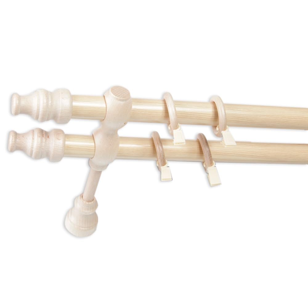 Mon Mobilier Design CRIS Tringle en Bois Ø 28 mm Pin Double 200 cm