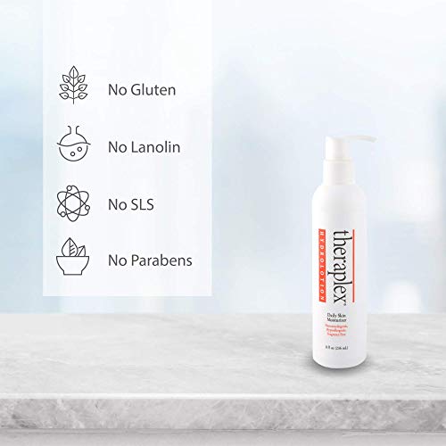 Theraplex Hydro Lotion (8 Oz) - No Parabens Or Preservatives, Noncomedogenic, And Hypoallergenic, Fragrance-Free, Dermatologist Recommended - National Eczema Association Seal Of Approval #TOP4