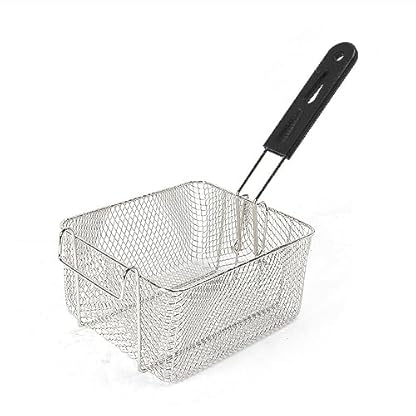WOQLIBE Edelstahl Fritteuse 5,5L Elektro Fritteuse, Frittieröl mit Korb für Buffalo Wings, Hähnchen, Knödel, Eierbrötchen, Garnelenbrötchen, Mozzarella-Sticks, 2500 W – Bild 7