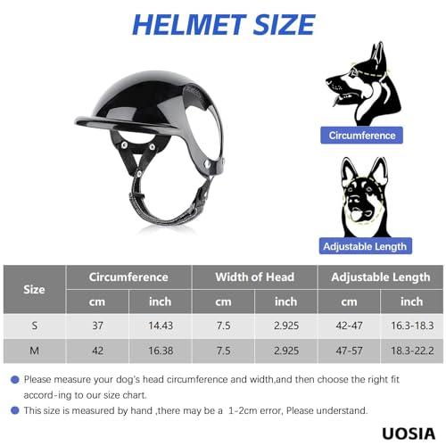 UOSIA 2 Pcs Pet Óculos De Sol E Capacete Set Cão Capacete De Bicicleta Com Buracos De Orelha E Corre