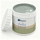 Bianca Stella Universalfarbe Ohne Schleifen - Wasserbasierte Parfümierte Renoiverfarbe für Möbel, Holz, Fliesen, Metall & Kunststoff - Nebelgrün, Glänzend, Kratzfest, Hochdeckend, 500ml