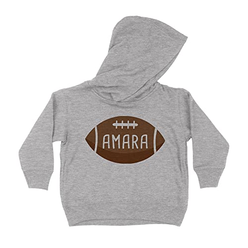 Football Amara Kids Hoodie Sweatshirt Toddler 4T Heather Grey