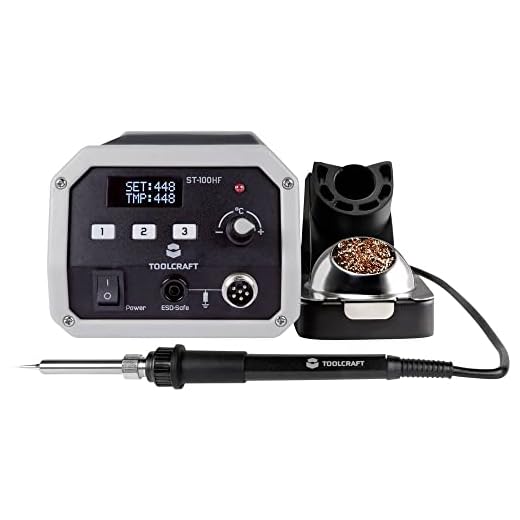 TOOLCRAFT ST-100 HF Hochfrequenz-Lötstation digital 100 W 50-480 °C inkl. Lötspitze