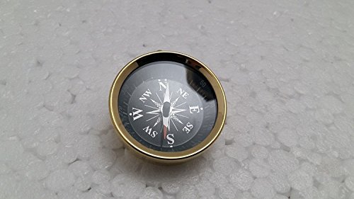 Brújula náutica pequeña de bolsillo de latón 1.5" miniatura 2
