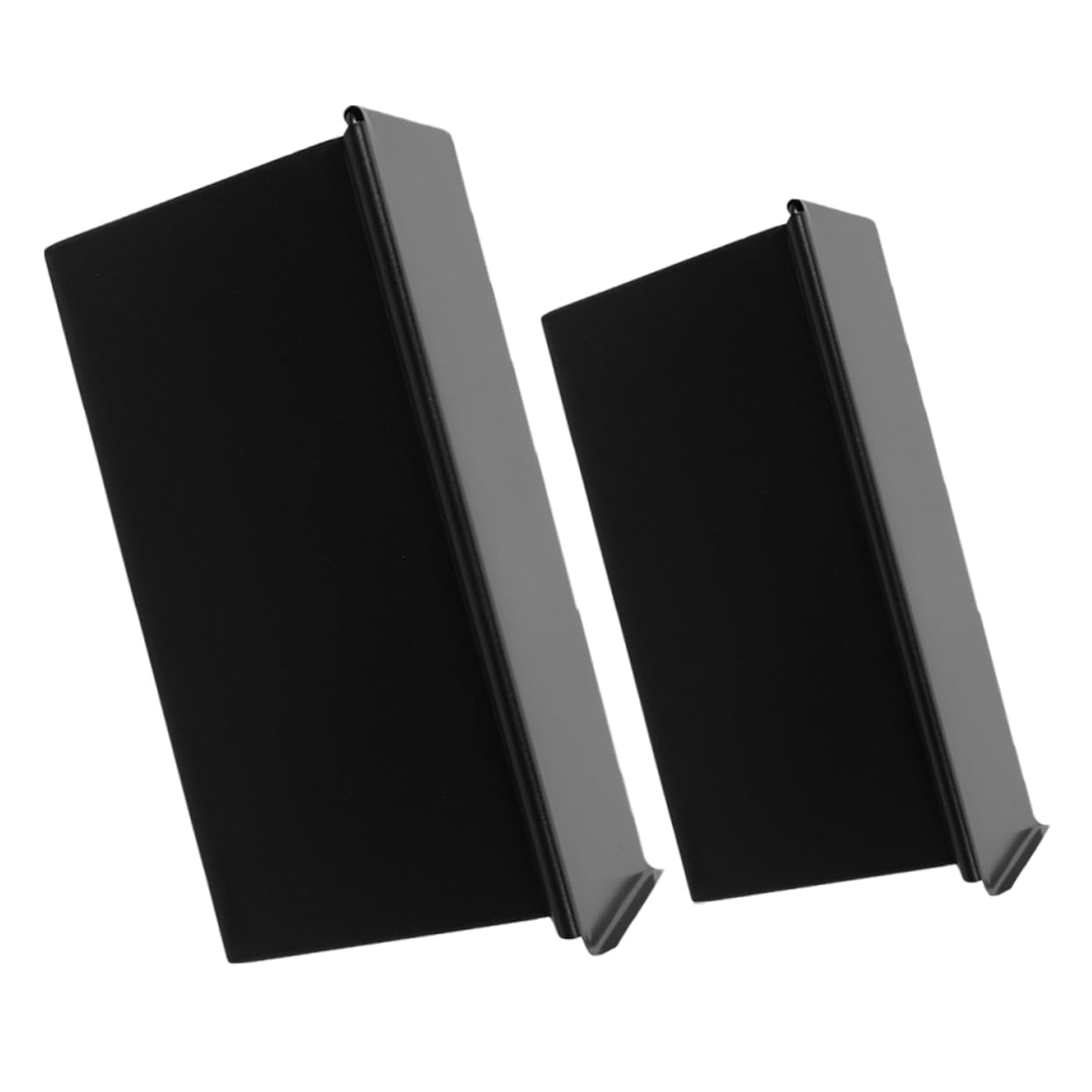 Gatuida Molde para Pan con Tapa Deslizante Antiadherente de Acero al Carbono Negro, Set de 2 Piezas para Hornear y Tostar con Resistencia al Calor