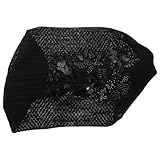 [Abaodam] 秋冬用ソフト素材広ヘアバンド レディースローズ花柄 髪隠しグレー髪カバー 快適フィット ヨガや多様シーンに ヘアスル維持