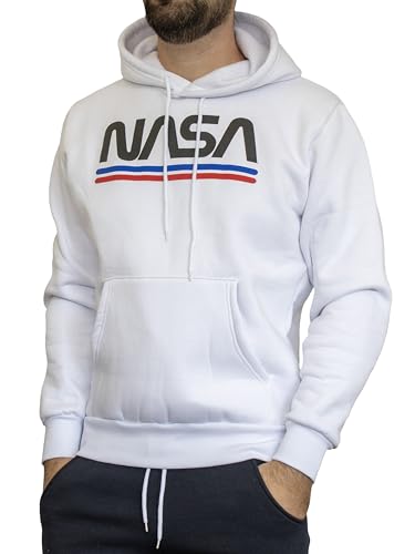 Sweat à capuche NASA en coton molletonné chaud pour homme