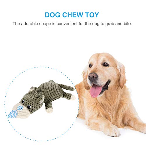 Balacoo Squeaky Brinquedos Do Animal de Estimação Gato Tédio Busters Rinoceronte De Pelúcia Do Cão D