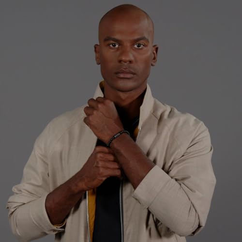 BOSS Jewelry Bracelet en perles pour Homme Collection SPHERE METAL en Acier inoxidable, Or Jaune et noir