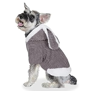 YAODHAOD Dog Hoodie Fleece Lining Thermal Dog Coat Winter Warm Dog Sweater Clothes Small Dog Jacket Puppy Coats with Hooded