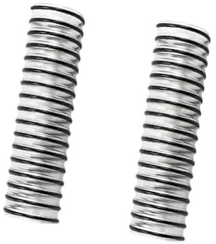 JINFOLI Tubo flessibile inferiore di ricambio for aspirapolvere H11 H12 H12S, ABS argento, 11 cm, confezione da 2 tubo flessibile per testa di aspirazione