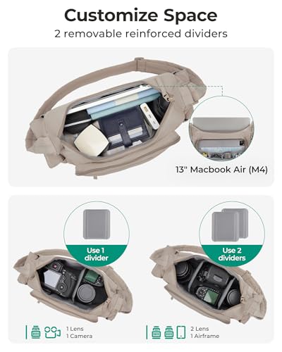 Bolso para cámara 2 en 1 BAGSMART estilo bandolera miniatura 2