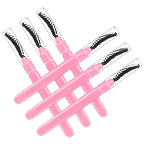 NOLITOY 6pcs Disposable Eyelash Brushes Mascara Wands Applicator Makeup for Eyelash Extensions and Eyebrows