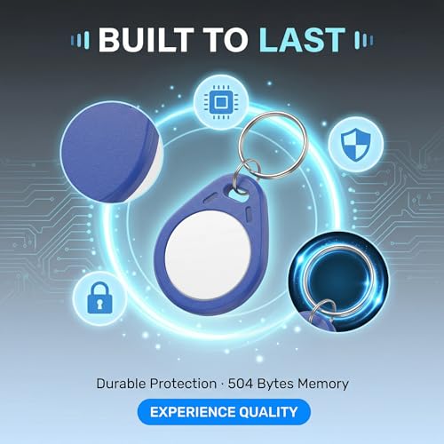 Porte-clés NFC NTAG215 étiquette programmable réinscriptible 504 octets iPhone Android - 4
