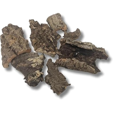 EZ Botanicals Cork Bark Bits - for Orchids, Airplants, Reptiles, Frogs, Springtails, Isopods, Terrariums, and Crafts (8) Cover