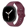 Sport Band for Samsung Galaxy Watch 8 Band 40mm 44mm/Watch 8 Classic 46mm Men Women,No Gap Soft Silicone Strap for Samsung Watch 8 Bands 40 44 46 mm
