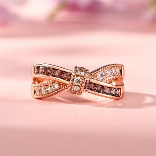 Jeulia Crossover Sterling Silver Women's Band Fashion Anniversary Promise Engagement Ring for Women With Gift Jewelry Box2