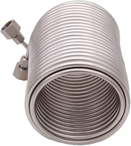 Bturyt 1Pcs Jockey Box Stainless Steel Coil 50Ft/15.3M Length 5/16" Od Tube Homebrew Draft Beer Cooler Coil G Ends #TOP4