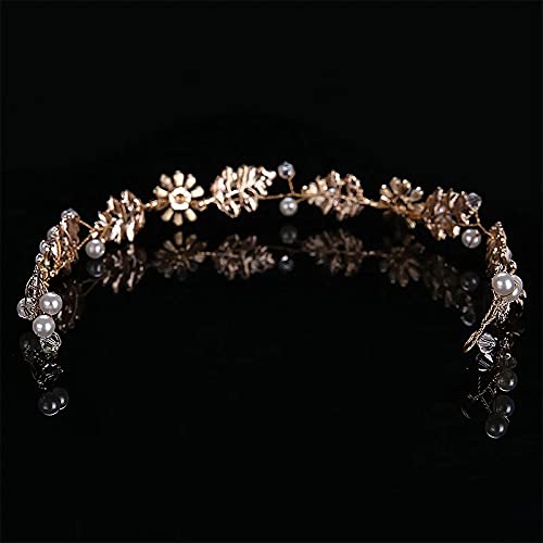 Joya de pelo para la boda con pedrería y perlas brillantes 5