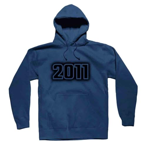Hoodie 2011 bleu marine sweat à capuche vintage unisexe
