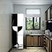 Fridge Wraps Kitchen Fridge Stickers Cover Full Doors, Fridge Sticker Full Covering Door Fridge Covers Skins wall Stickers for Kitchen Decal, Black and White Wine Glass