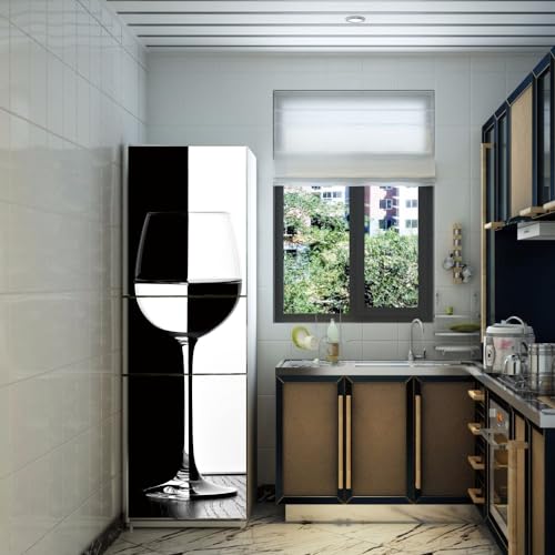 Pegatinas de pared para cocina que transforman tu nevera en una obra de arte moderna 3