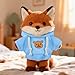 Toyvian 2pcs Small Plush Bear Doll Costume Stuffed Animal Outfit Girl Boy Plush Doll Hooded Sweater Clothes Cute Stuffed Animal Outfit Clothing for 6-8 Inch Bears