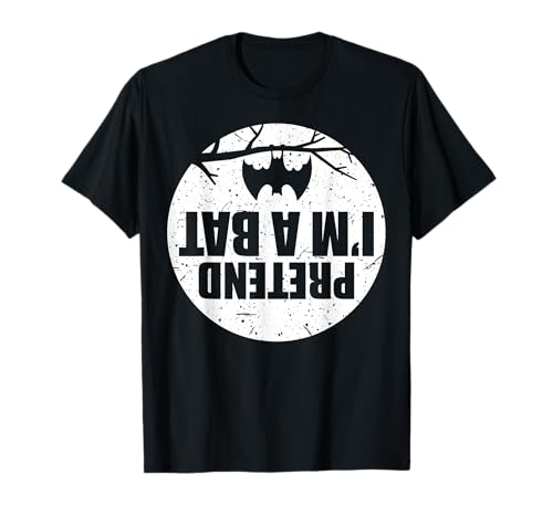 Pretend I'm A Bat Lazy Halloween Party Easy Costume Divertente Maglietta