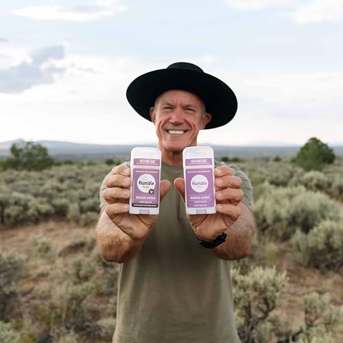 humble brands original formula aluminum-free deodorant long lasting odor control with baking soda and essential oils mountain lavender pack of 1
