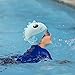 equlup Children Swimming Cap, Silicone Pool Diving Hat Ear Protection Cartoon Comfortable Kids Swim Cap Water Proof Bathing Keep Hair Dry for Boys Girls