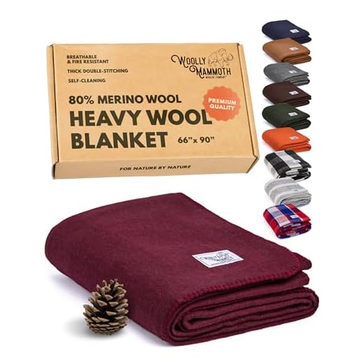Luxury Merino Wool Camping Blanket - Extra Large Size