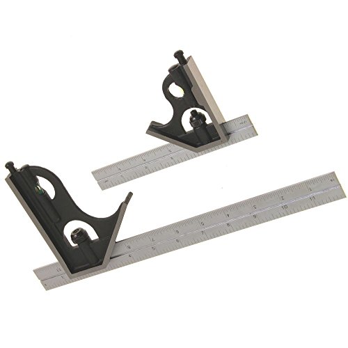 iGaging Combination Square Set 6" & 12" 4R Steel Blade High Precision - Thumbnail 2