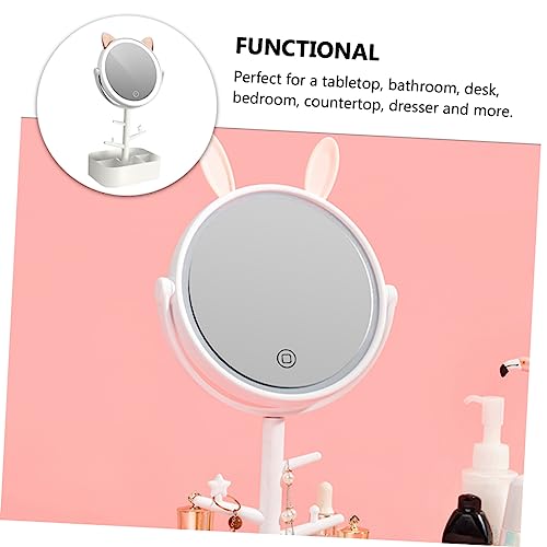 Espejo de maquillaje LED regulable con almacenamiento Ipetboom miniatura 2