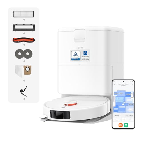 Xiaomi H50 Pro Robot Aspirapolvere e Lavapavimenti, Potenza aspirazione 15000Pa,