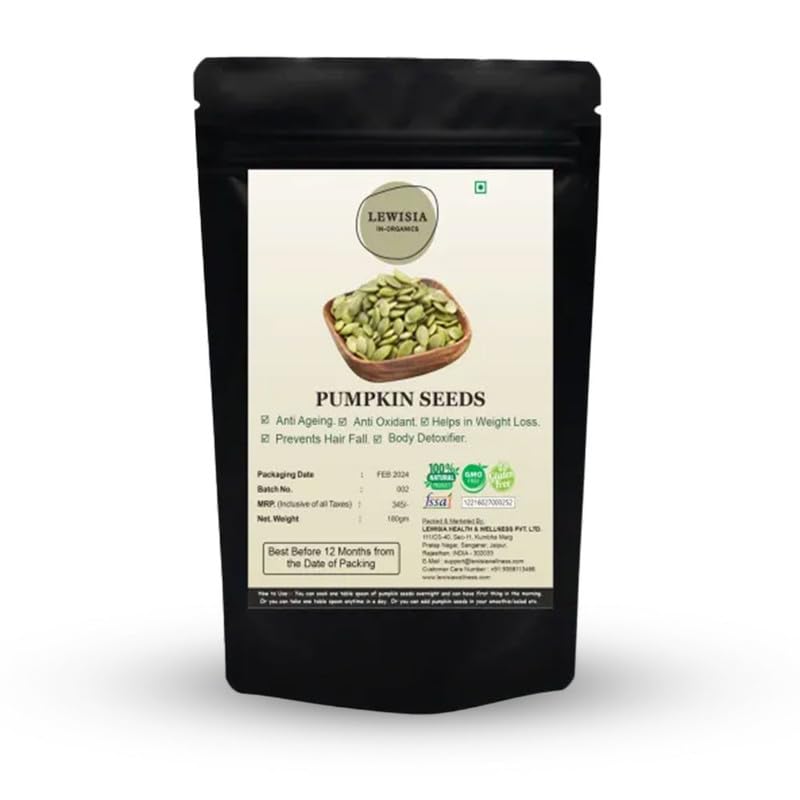 LEWISIA IN ORGANICS Pumpkin Seed, Raw, Unroasted Pumpkin Seeds Rich in Protein, Fiber & Essential Nutrients Perfect for Healthy Snacking, Salad & Cooking, Vegan & Gluten-Free Superfood (B0CD7LW6W7) Amazon Price History, Amazon Price Tracker