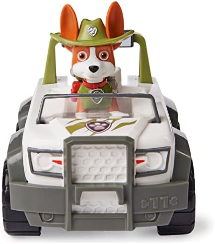 Paw Patrol Trackers Jungle Cruiser Vehicle with Collectible Figure, for Kids Aged 3 and Up