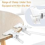 Backdrop Spring Clamps 6 Pack Large Heavy Duty Photography Backdrop 4" Clips for Background Backdrops Stand, Woodworking, Home Improvement (White) - Image 4