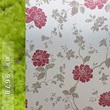FHC 45 * Cent centimètres Film de Verre de Lait, tels Que des Stores, vitrophanie Bad Company, Bureau vitrophanie Opaque Transparent crème Solaire,Rose