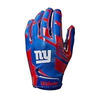 Wilson AD NFL Stretch FIT Gloves, Bleu/Rouge