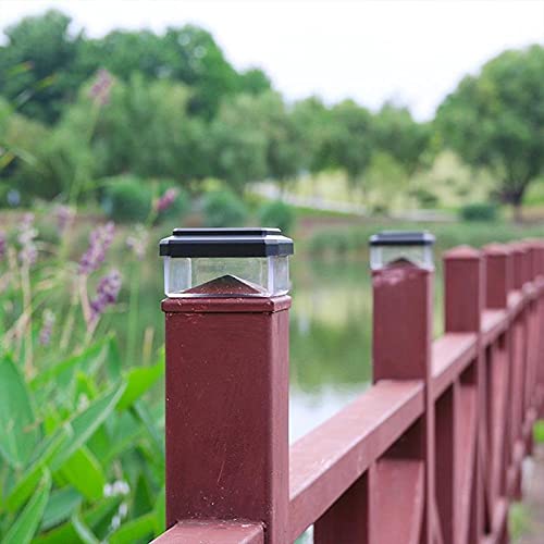 Luces Jardín Luces de valla solar LED al aire libre LED Decoración de la decoración Lámparas Luz de Luz de Luz Post Light Deck Jardín Decoración Cerca Lighting Garden Light Luz de Césped