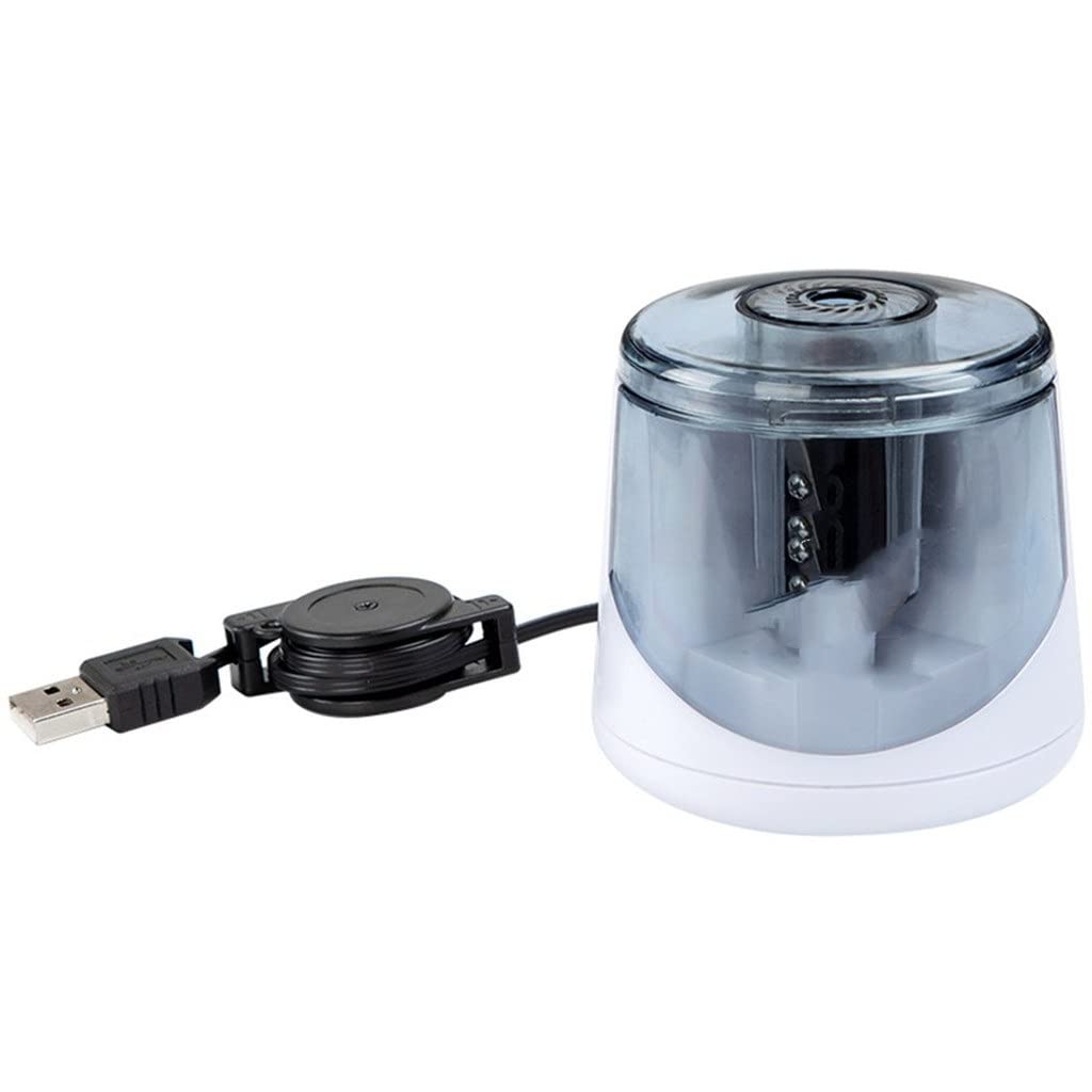 Elektryczna temperówka do ołówków USB Automatyczne temperówki do biura szkoły pojedynczy otwór (kolor: OneColor, rozmiar: 1) (OneColor 1)
