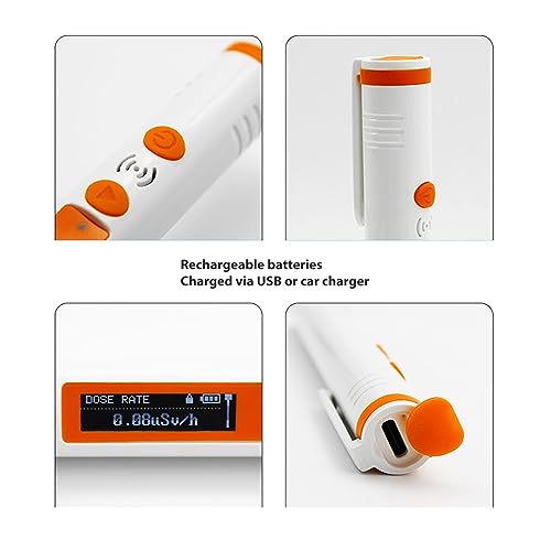 Image of Counter Radiation Detector, Radiation Detector with Dosimeter Beta Gamma X Ray, Rechargeable Digital Electromagnetic Field Radiation Detector, for Any Object