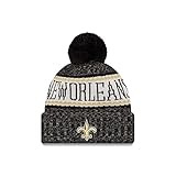 new orleans pelicans roster 2020 One Size Fits Most New Era ONF18 Sport Knit Bommelmütze New Orleans Saints Schwarz, Black/Beige, Einheitsgröße
