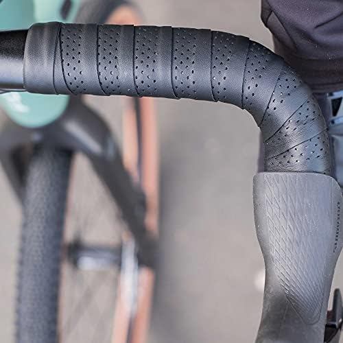 BBB Cycling Bike Handlebar Tape Leather Look Bar Tape Road Bike Non-Slip Bike Tape Includes Handlebar Plugs SpeedRibbon BHT-12