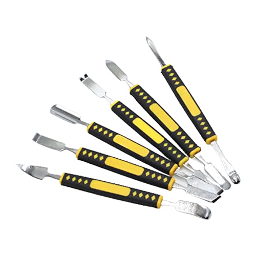 Crowbar Set Metal Crowbar Double-Ended Metal Crowbar Mobile Phone Disassembly Tool Set Professional Opening Pry Tool Metal Crowbar 6 Piece Metal Crowbar For Mobile Phone Disassembly Tool Metal Crowbar #TOP7