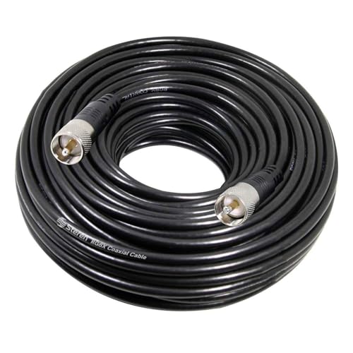 Câble coaxial RG8X de 22,8 m STEREN mâle vers mâle pour antenne UHF