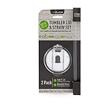 Reduce Tumbler Lid and Straw Set for 20-24 oz Tumblers/Mugs - BPA Free, Dishwasher Safe, Impact Resistant - Replace Broken, Damaged or Lost Reduce Cold 1 Straws and Lids - Medium